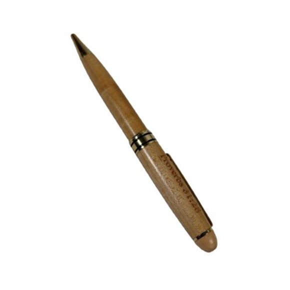 Bamboo Wooden Wood Ballpoint Pen + Case Engraved Proverbs 31:28 Scripture Verse - Picture 9 of 16